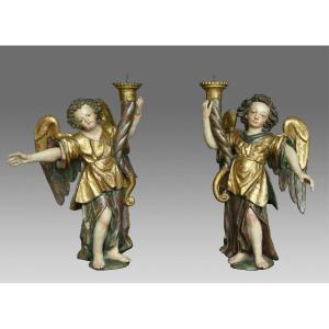 Pair Of Angels  Meinrad Guggenbichler Région Of Salzburg Austria