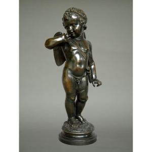 Bronze Cupid Amor Pigalle Circa 1880