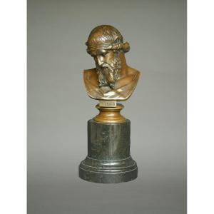 Small Bronze Sculpture Of "plato"