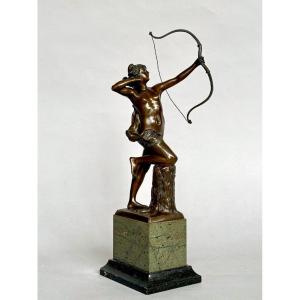 Diana Bronze Sculpture Circa 1900 Kowalczekski 