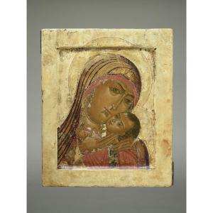 Icon Icon Icon Virgin Of Corsun Russia 17th Century