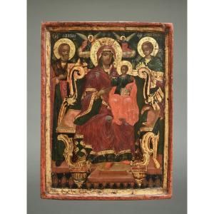 Icon Of The Virgin And Child, 18th Century, Greece