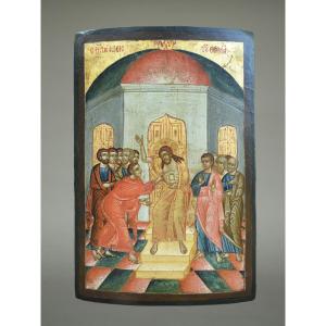Icon Icon Saint Thomas Incredulous Greece Circa 1680