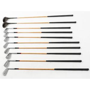 Suite Of 10 Golf Clubs From The 1930s.