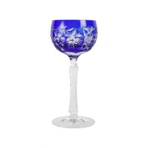 Bohemian Cut Crystal Chalice, 20th Century.