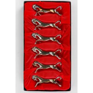 Series Of 6 Knife Holders, Cheval Model, 1960.