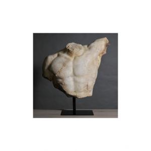 Sculpture Representing A Bust Of A Roman Soldier, 21st Century.