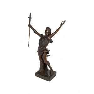Napoleon III Style Siegfried Spelter Sculpture, 1900.