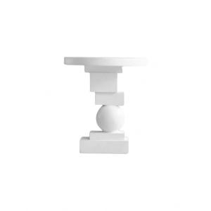 End Table, White Color Side Table, Artist Model, Contemporary Work.