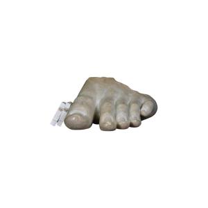 Resin And Marble Powder Sculpture, Representing The Sculpture Of Apollo's Foot Fragment