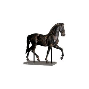 Monti's Horse Sculpture In Resin And Plexiglas.