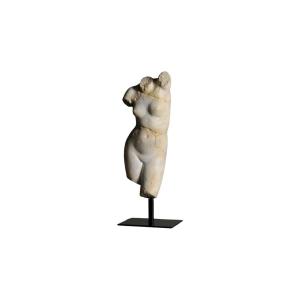 Venus Sculpture In Resin And Metal Base, Medium Size Model.