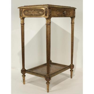 Elegant Console With A Center Drawer In The Style Of Louis XVI 