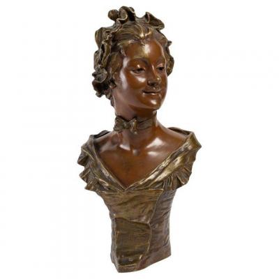 Bronze Sculpture By Georges Van Der Straeten