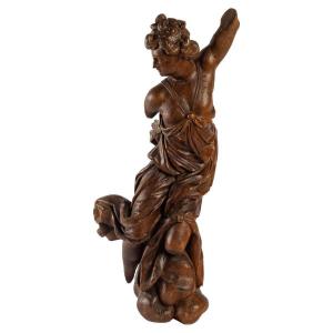 Carved Wood Sculpture From The 19th Century