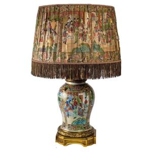 Very Important Porcelain Lamp From Satsuma