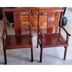 Pair Of Chinese Armchairs