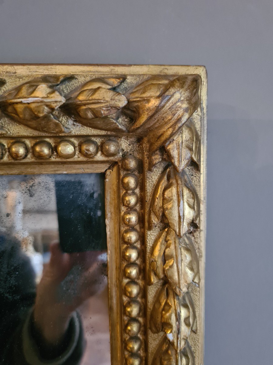 Specchiera neoclassica dorata Lucca-photo-3