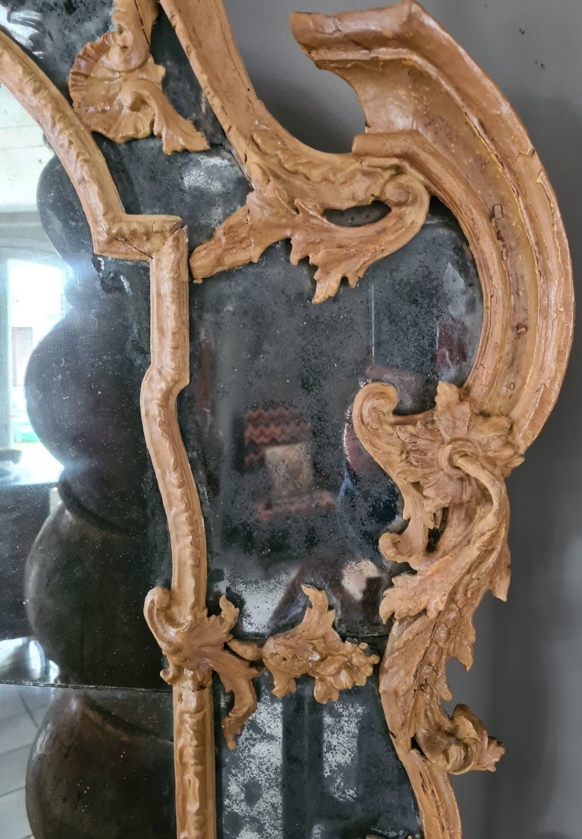 Specchiera laccata Piemontese Luigi XV -photo-4