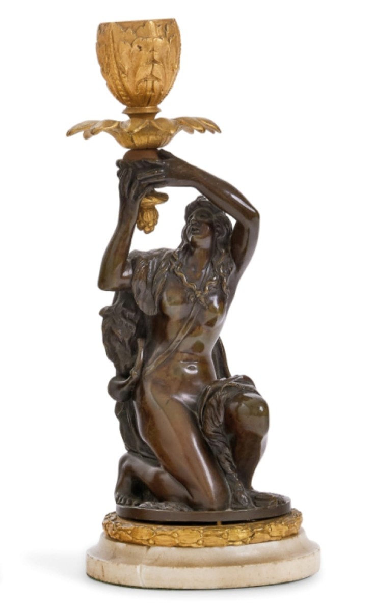 Paio di candelieri Francia, fine del XVIII secolo inizio XIX secolo -photo-2