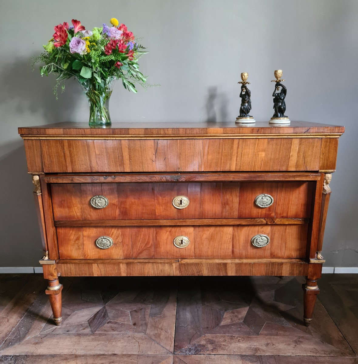 Coppia di commodes à vantaux Toscana inizio del XIX secolo -photo-2