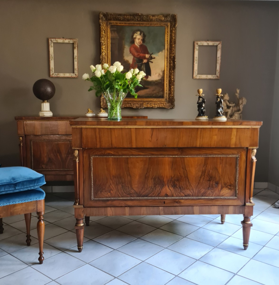 Coppia di commodes à vantaux Toscana inizio del XIX secolo 