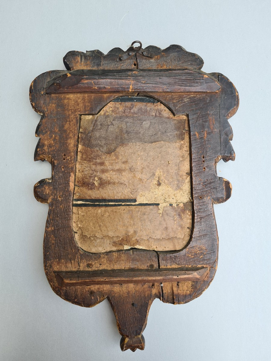 Ventolina Luigi XV in legno dorato a mecca-photo-2