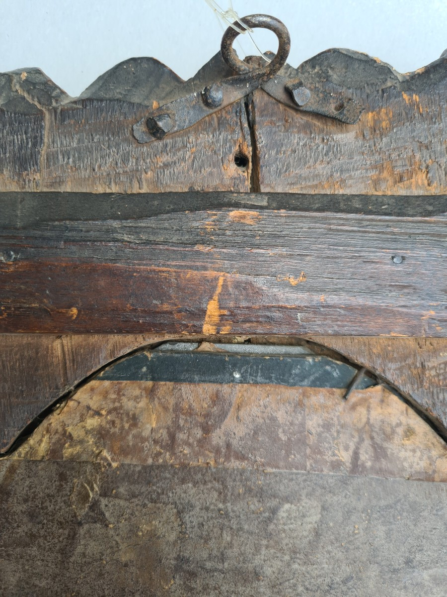 Ventolina Luigi XV in legno dorato a mecca-photo-3