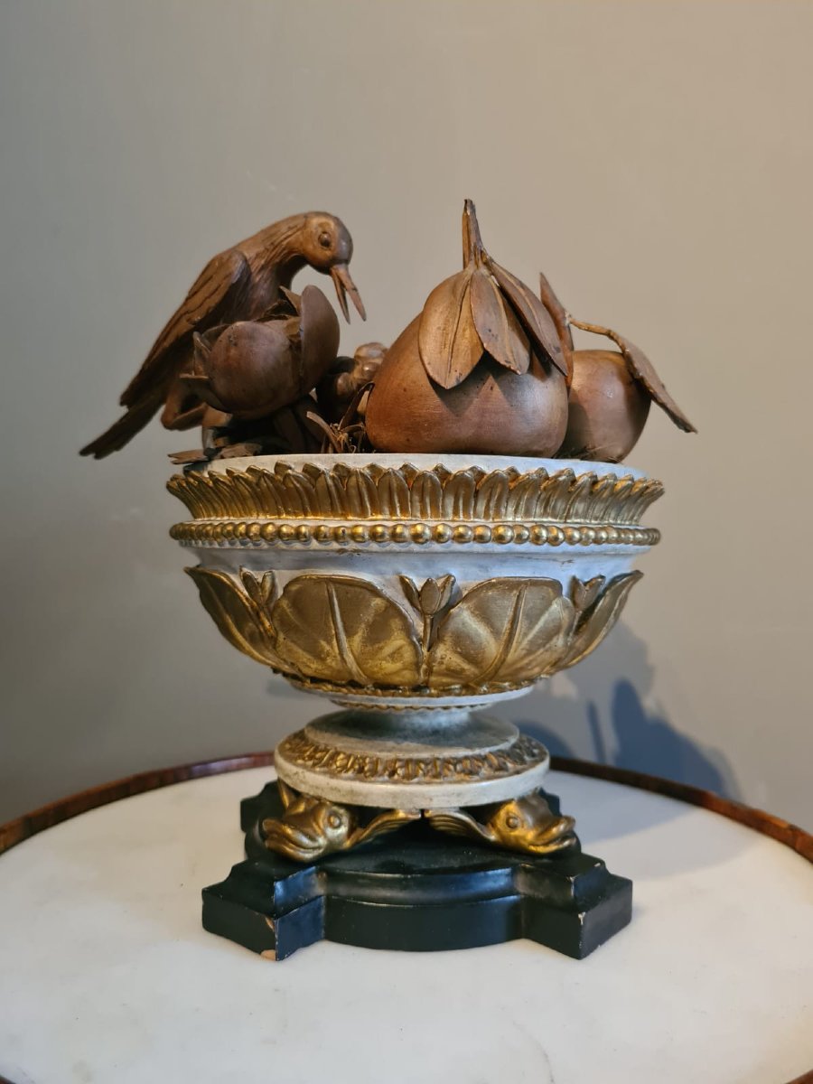 Importante Coppa, Piemonte, fine del XVIII sec.-photo-4