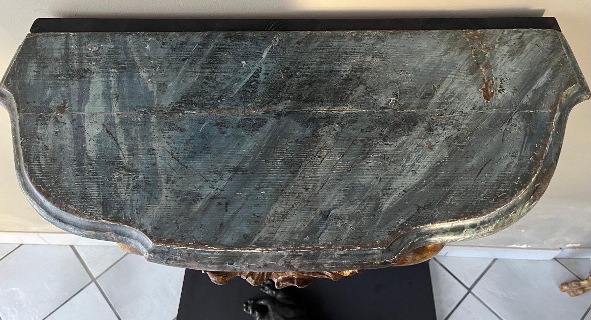 Piccola Console a goccia Luigi XV (XVIII secolo)-photo-4