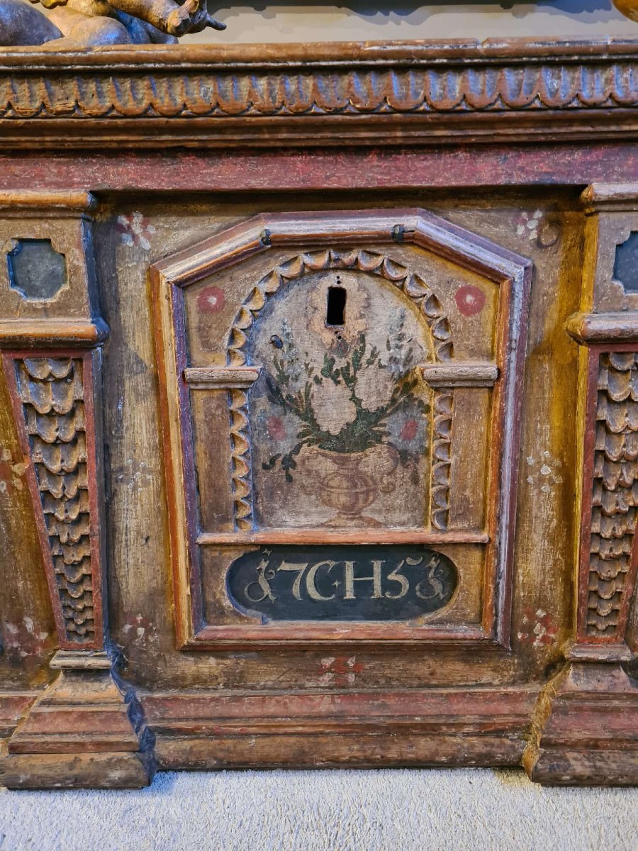 Cassapanca nuziale, XVIII secolo-photo-1