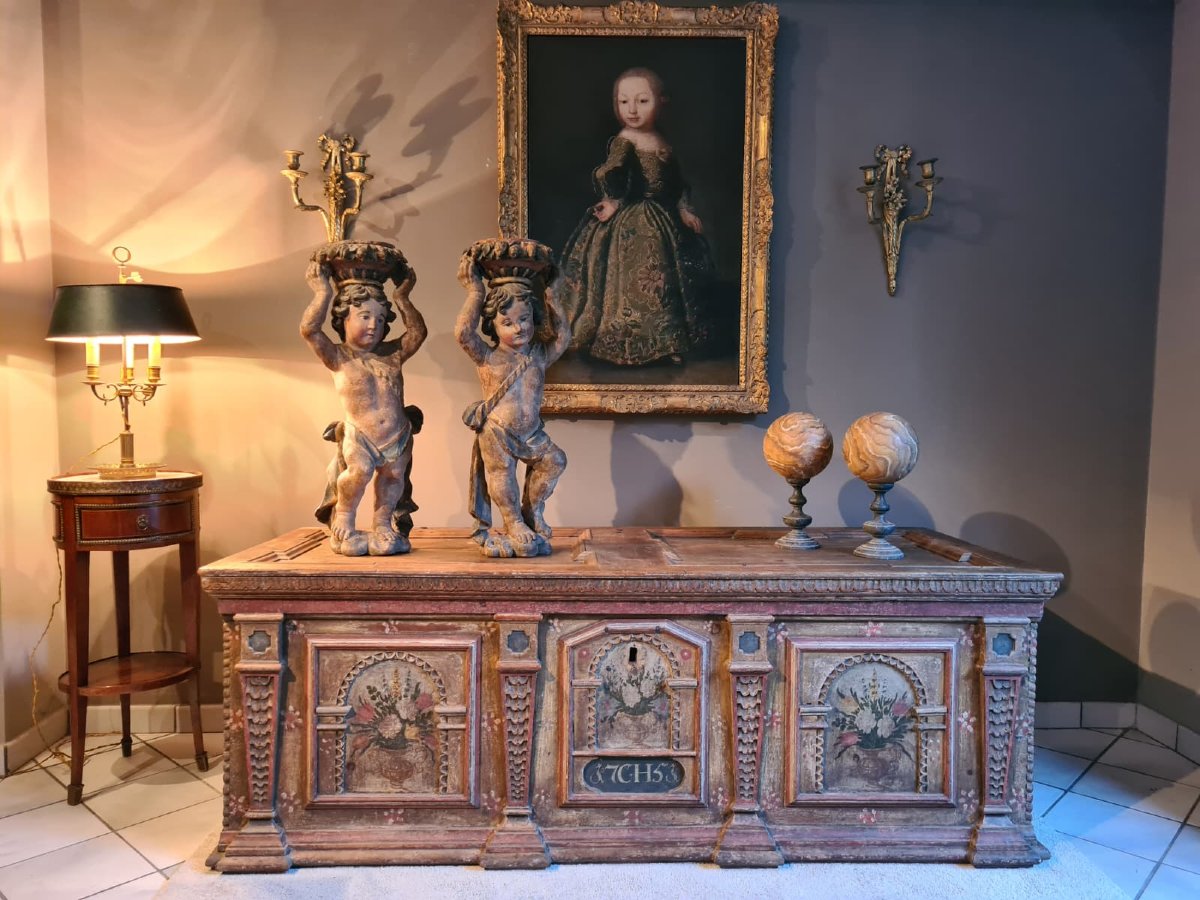 Cassapanca nuziale, XVIII secolo-photo-5