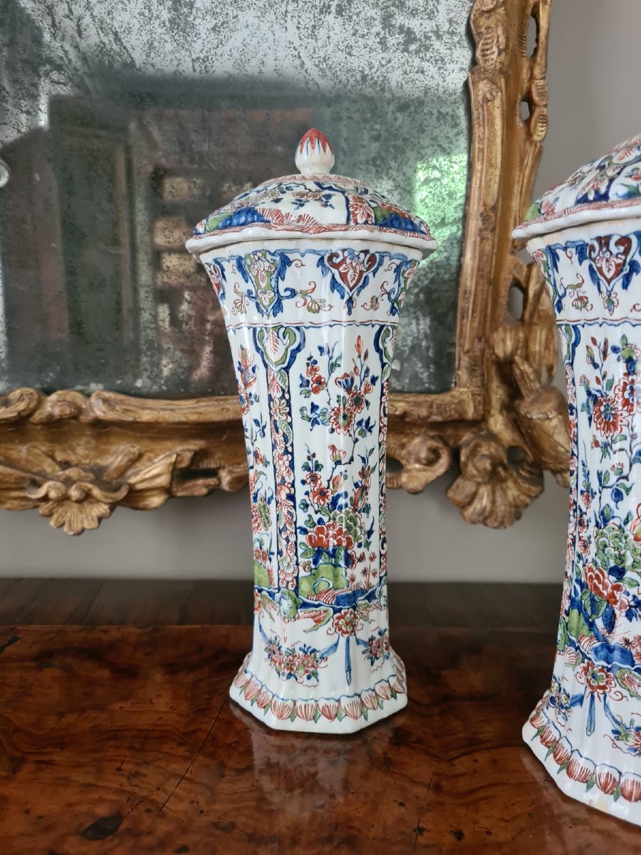 Coppia di Potiche con coperchio-photo-2