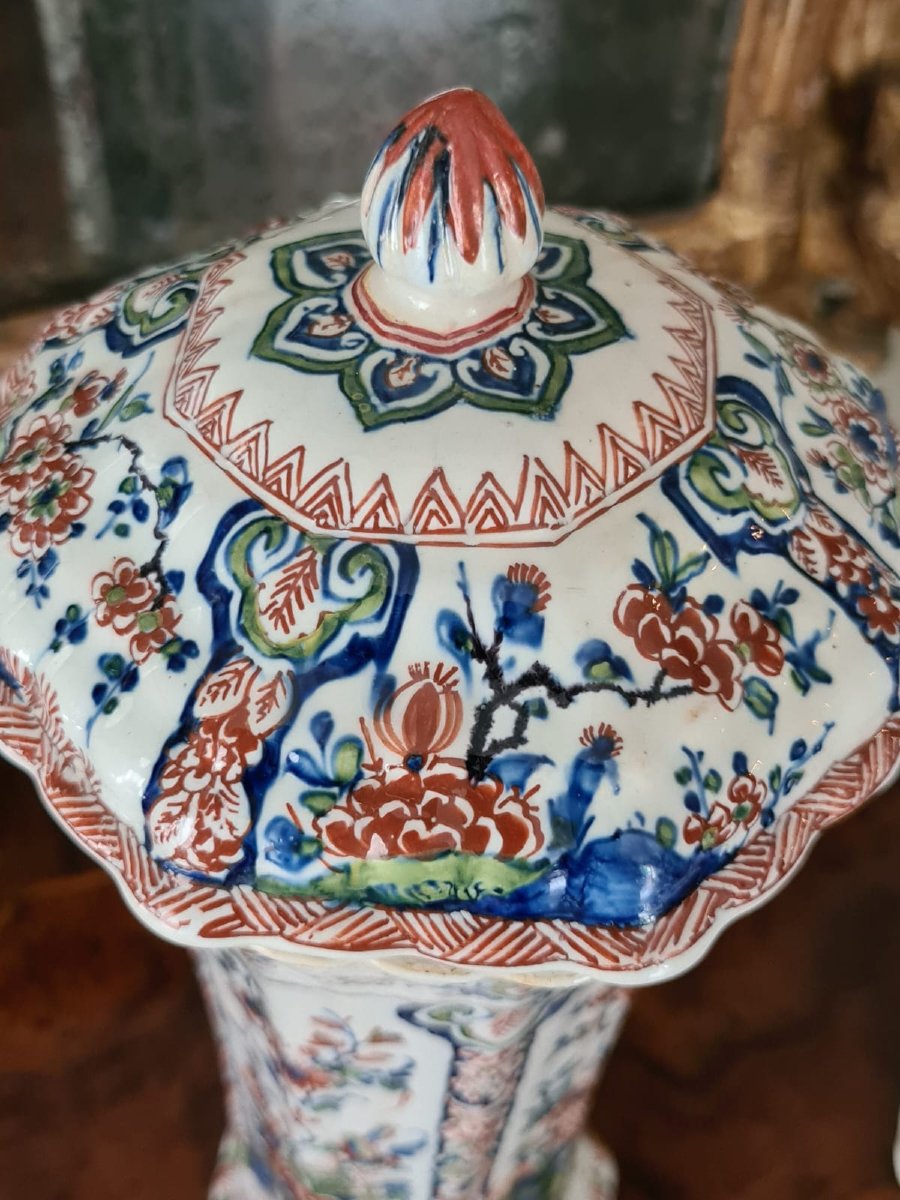 Coppia di Potiche con coperchio-photo-3