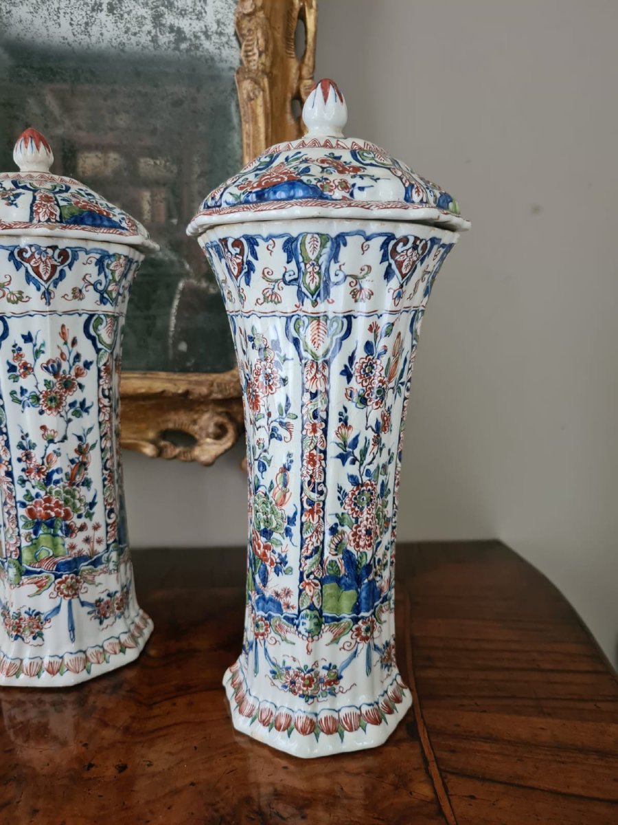 Coppia di Potiche con coperchio-photo-4