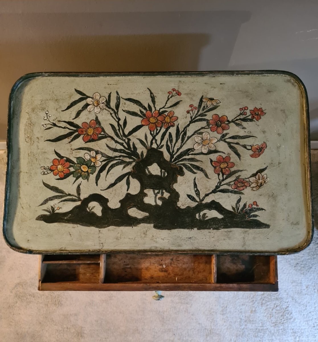 Tavolino da centro Luigi XV Laccato-photo-3