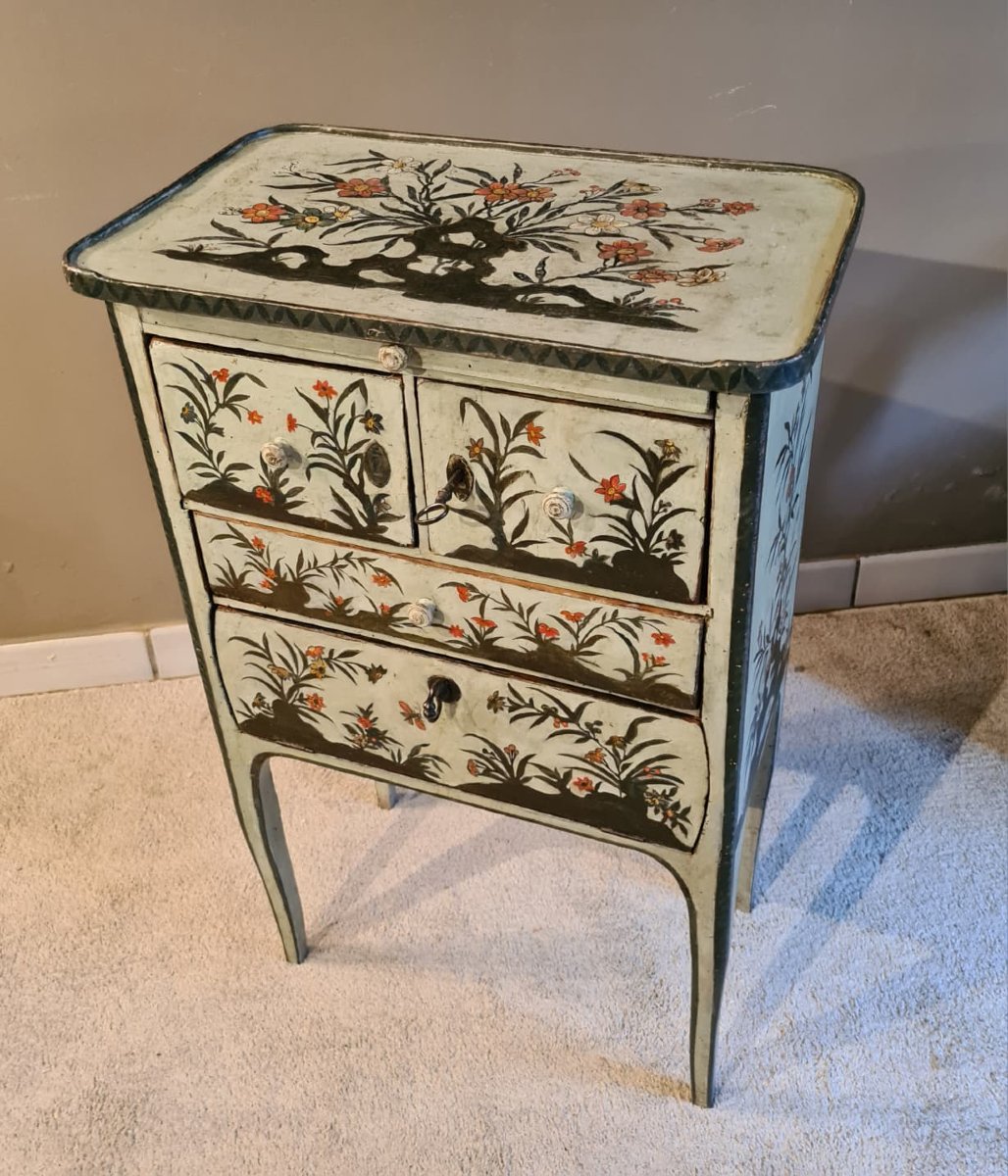 Tavolino da centro Luigi XV Laccato-photo-2