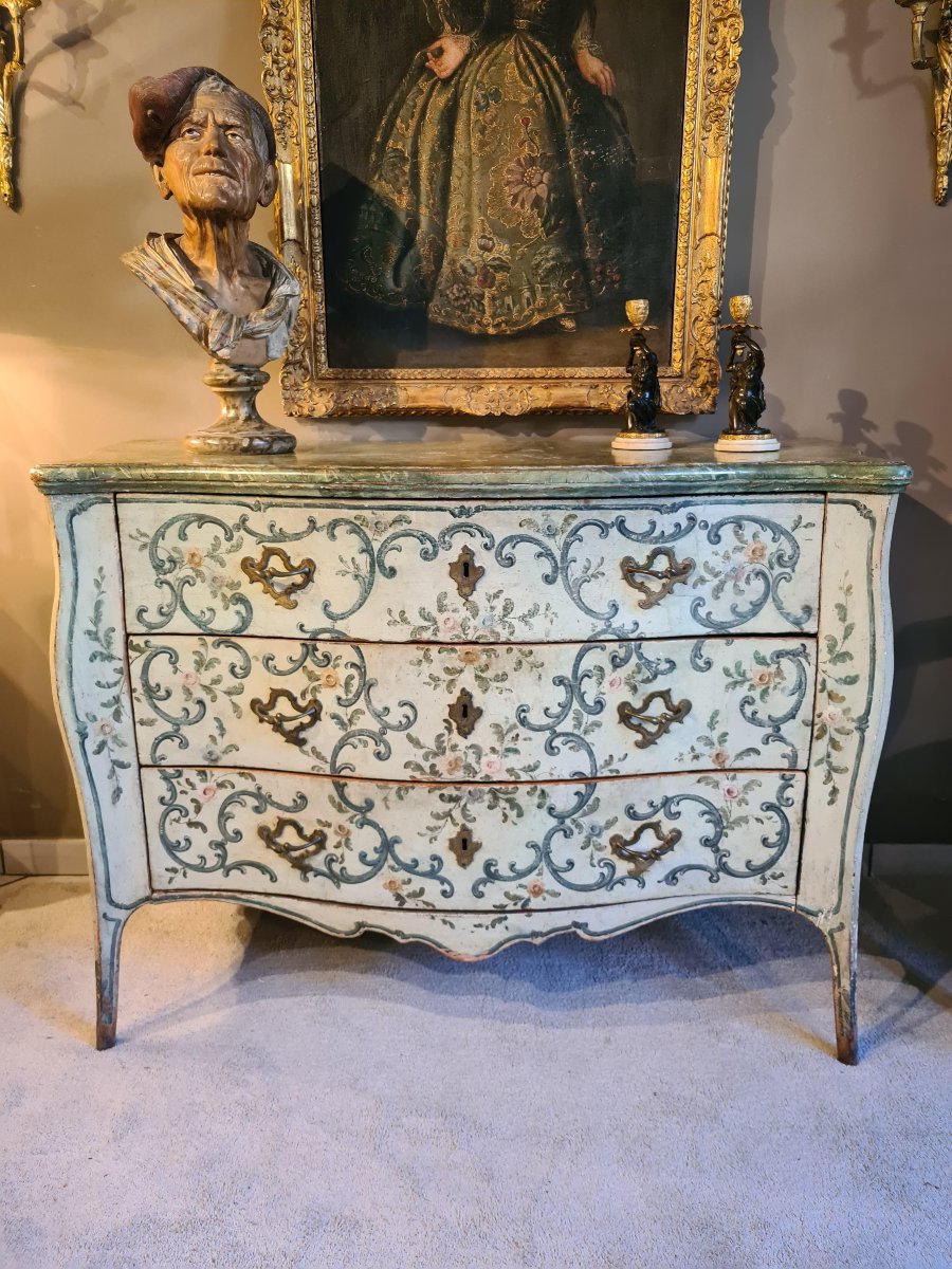 Comò barocco genovese in stile Luigi XV-photo-3