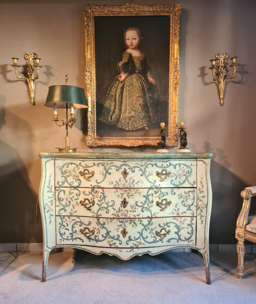 Comò barocco genovese in stile Luigi XV