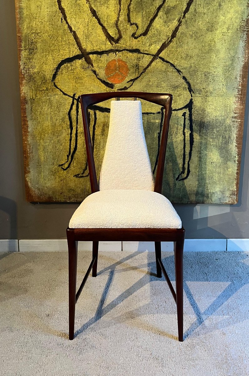 Osvaldo Borsani  sei sedie anni 50 -photo-3