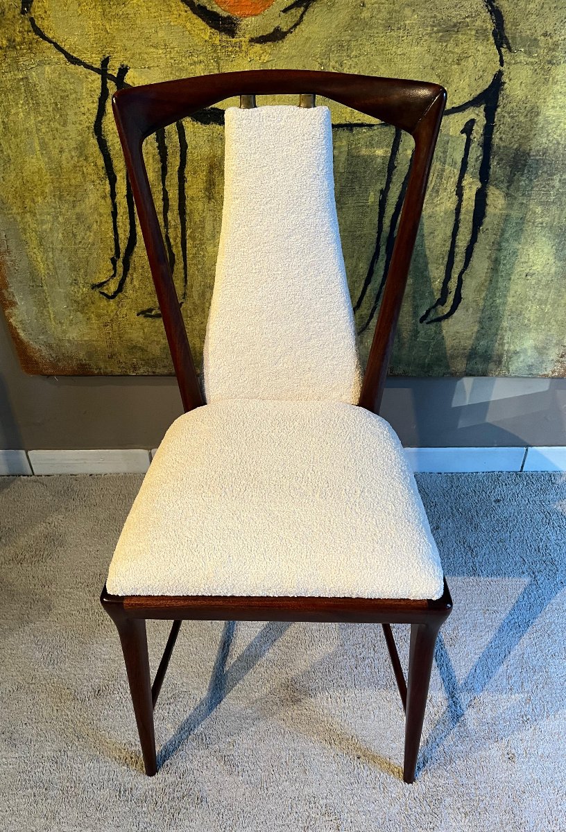 Osvaldo Borsani  sei sedie anni 50 -photo-4