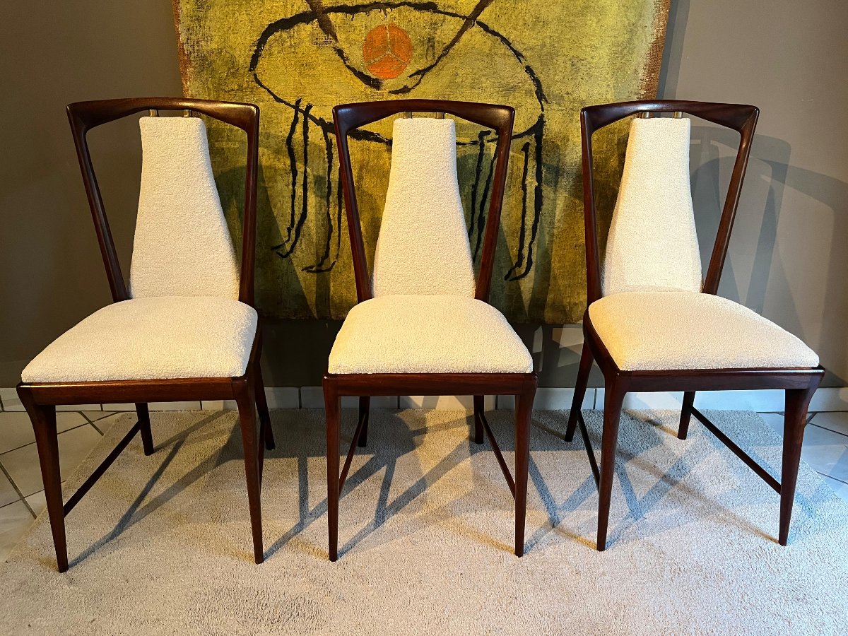 Osvaldo Borsani  sei sedie anni 50 -photo-7