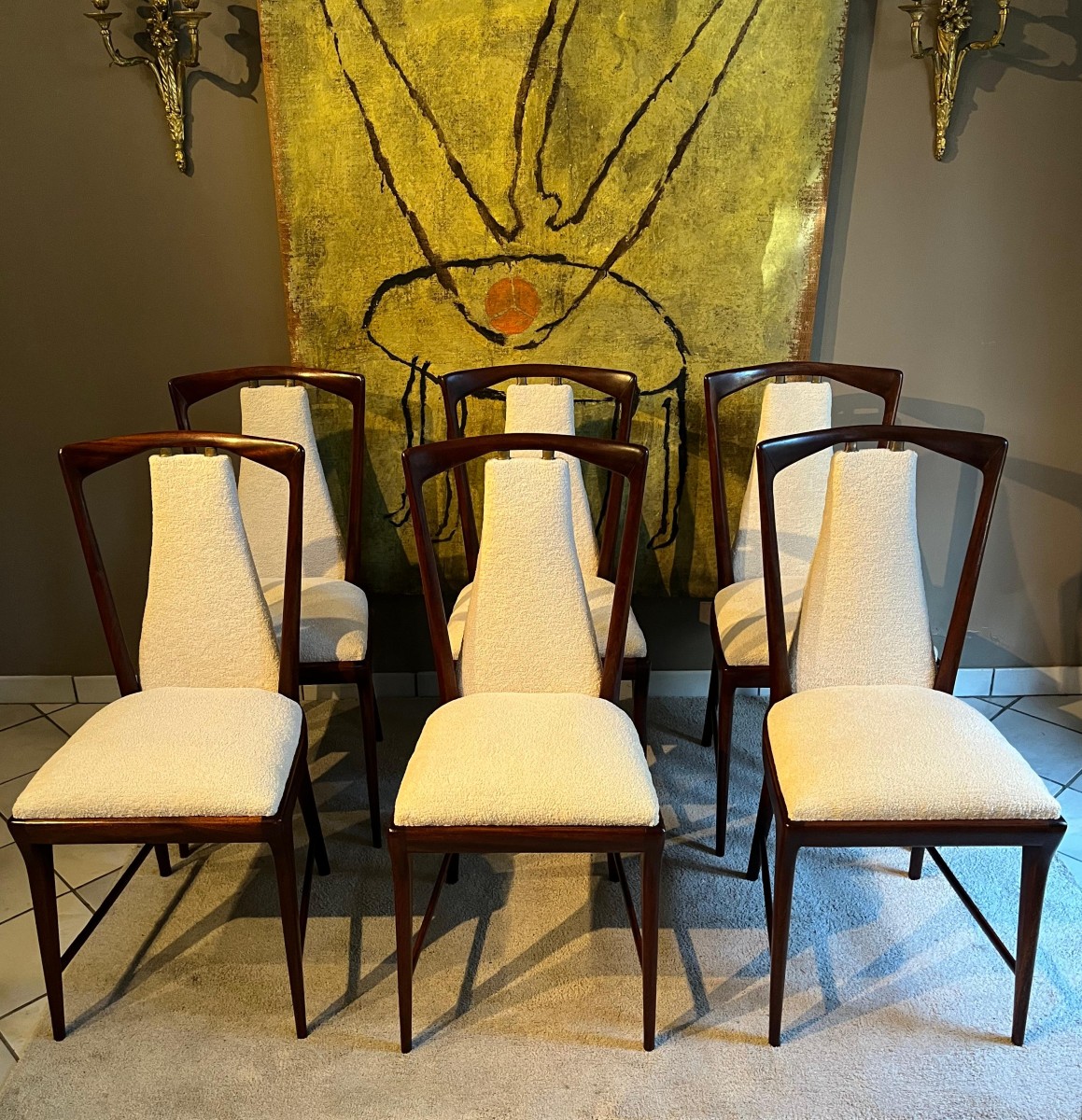 Osvaldo Borsani  sei sedie anni 50 