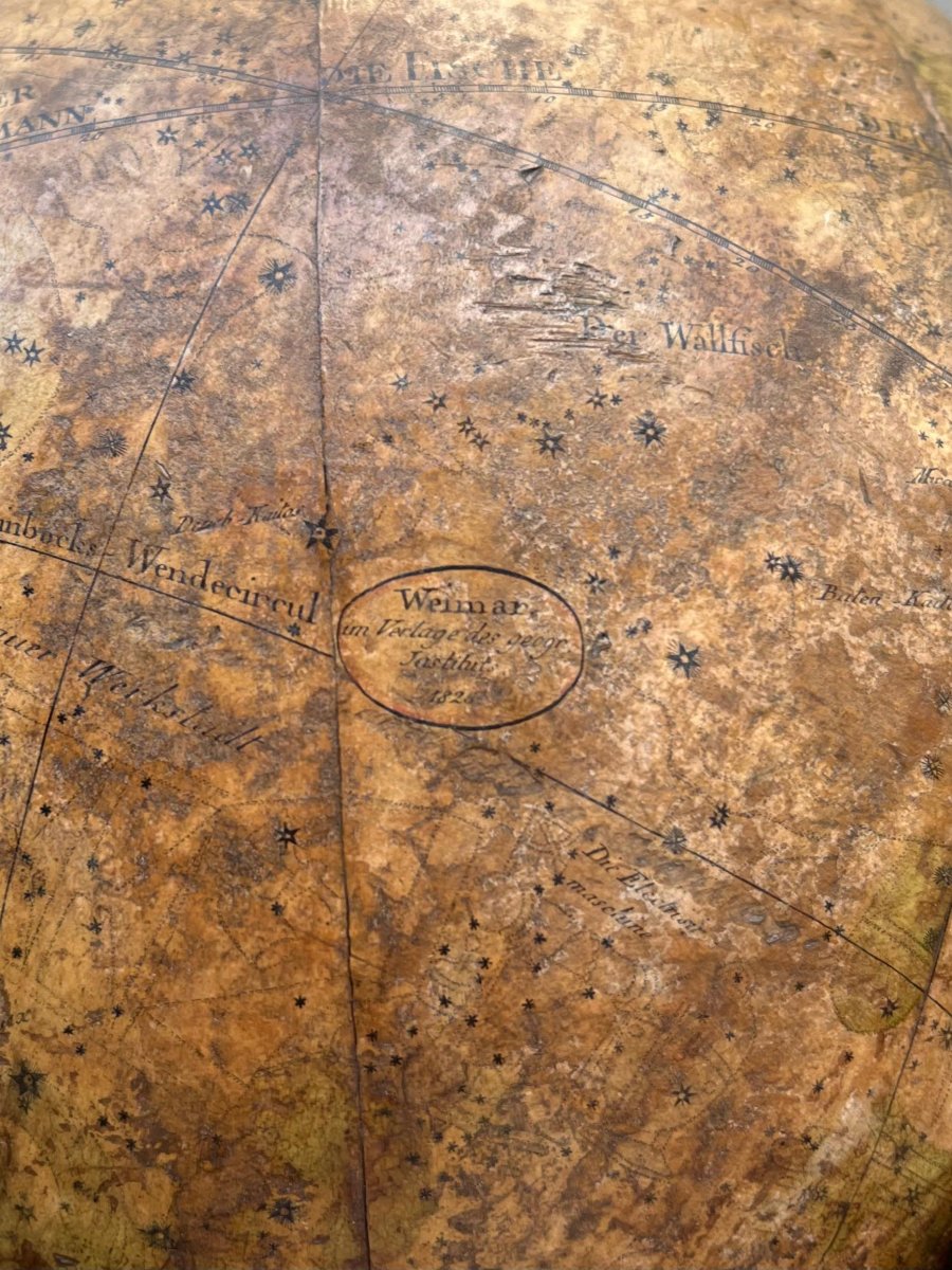 Globo celeste firmato e datato-photo-2