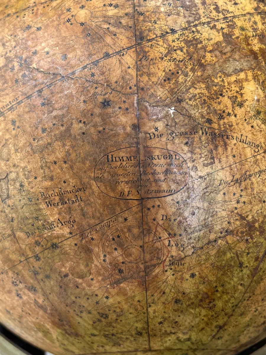 Globo celeste firmato e datato-photo-3