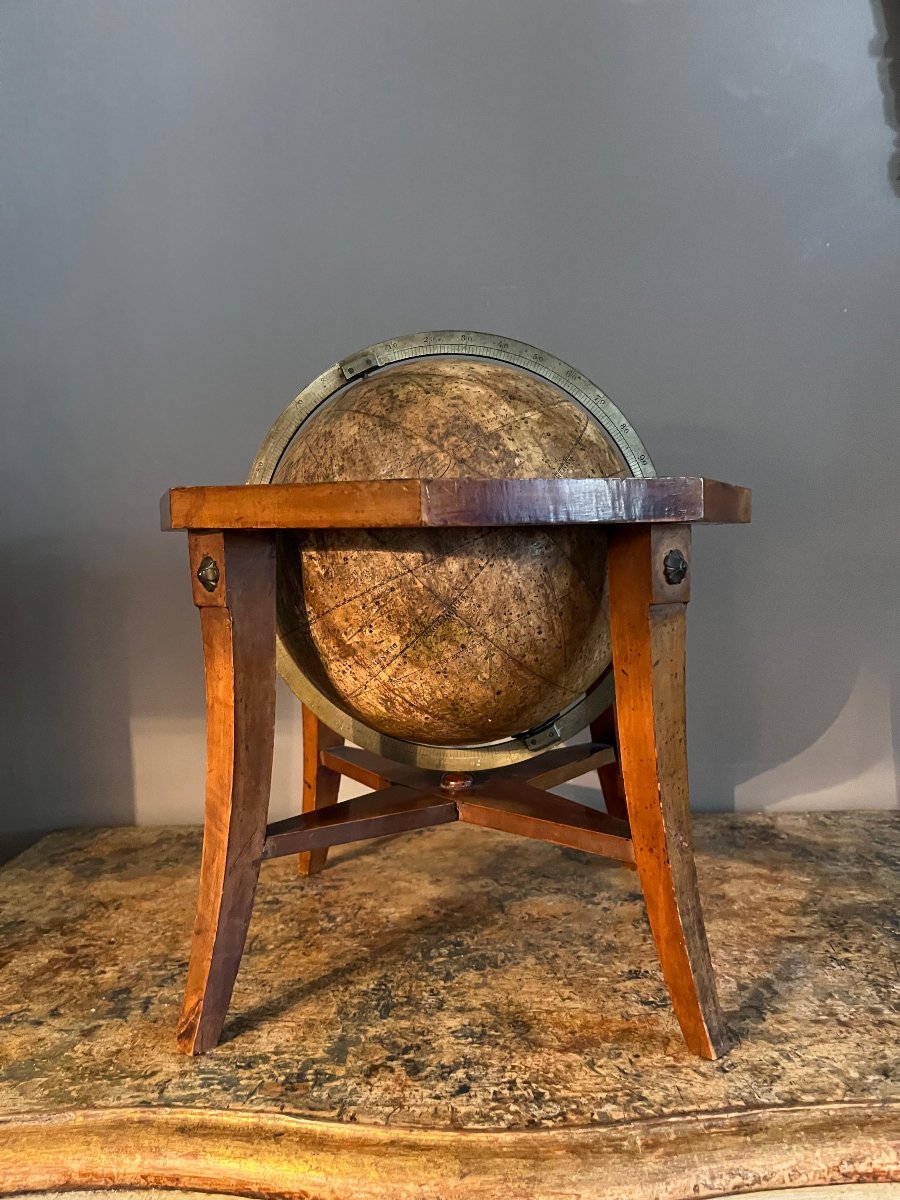 Globo celeste firmato e datato-photo-5