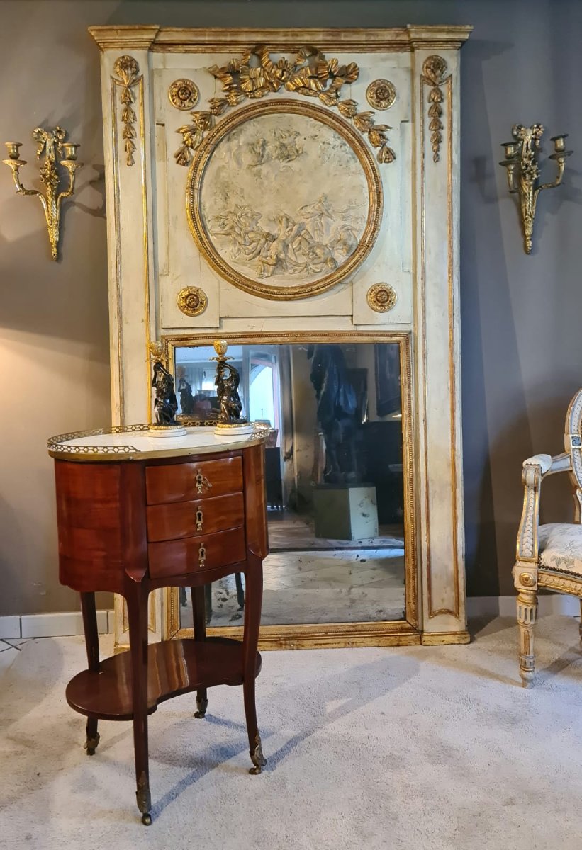 Caminiera con decoro a pastiglia Fine XVIII secolo-photo-2