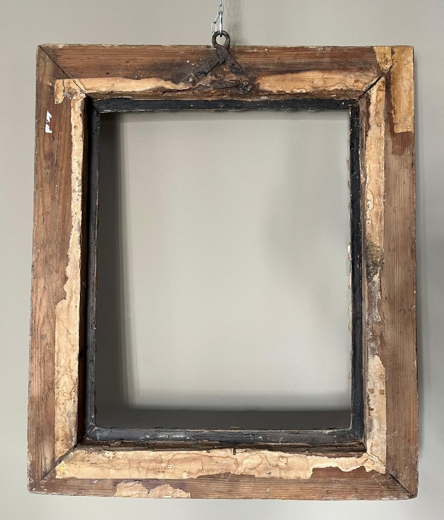 Cornice laccata in policromia, centro Italia XVIII secolo-photo-2