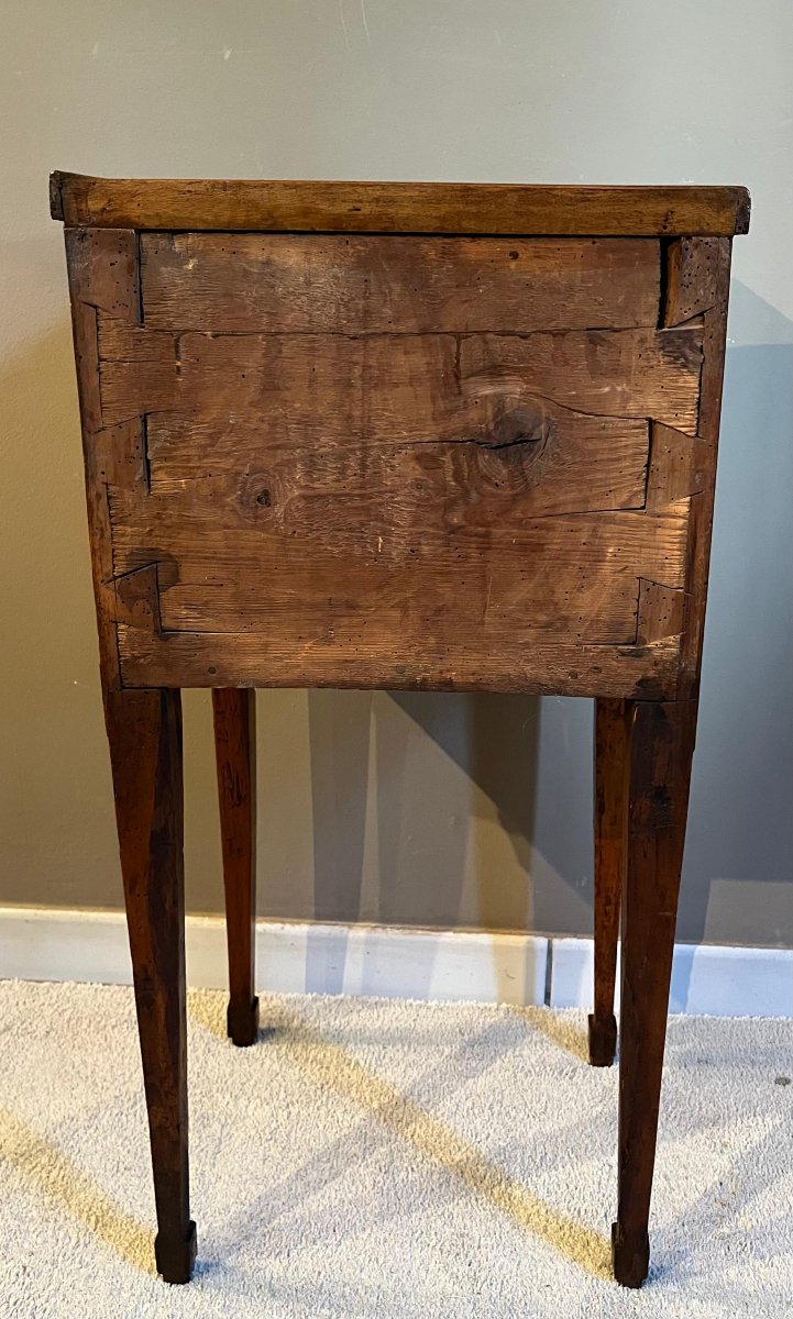 Tavolino luigi XVI intarsiato, Lombardia fine XVIII secolo-photo-2