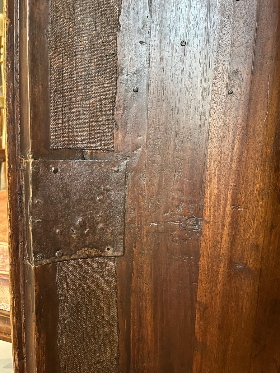 Credenza scantonata in noce-photo-2